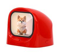 Luocute Robot da Scrivania AI, Oltre 70 Espressioni Animate Realistiche con Rilevamento del Movimento Giroscopico, Altoparlante Bluetooth per Auto e Desktop (rosso)