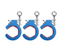 Luocute Rotella per Vassoio Cavi, Puleggia per Tirare Cavi in Acciaio Inossidabile ABS Blu 65mm per Installazione Canaline