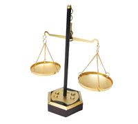 Luocute Scala di Bilanciamento del Peso Antico Metallico, Vassoio di Gioielli di Bilancia Vintage, Titolare di Candele per Decorazioni per la Casa, Ornamento di Ferro con Design equità