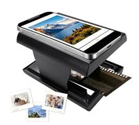 Luocute Scanner per Pellicole Mobile, Scanner Fotografico Portatile per Negativi di Diapositive da 35 Mm, 120 Mm, 135, Converte Pellicole in Foto Digitali con Design Pieghevole, App (TON169B)