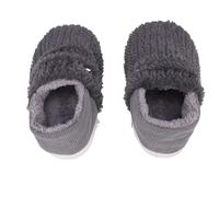 Luocute Scarpe Riscaldate, Scaldapiedi Elettrico Regolabile a 5 Livelli di Temperatura in Peluche con Suola Antiscivolo Resistente All'acqua per Casa Ufficio da Campeggio All'aperto (GRAY)