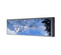 Luocute Schermo Laterale per Case del Computer da 9,2 Pollici, Temi Personalizzabili Sfondi Metriche delle Prestazioni Display del Monitor della Temperatura della CPU con modalità di (BLACK)