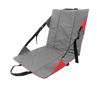 Luocute Sedia da Stadio con Supporto per la Schiena, Cuscino Pieghevole Leggero Portatile per Gradinate, Sedile in Fibra di Poliestere Impermeabile per Festival Musicali di Pesca (Rosso)