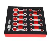 Luocute Set Adattatori per Chiavi a Torsione da 12 Pezzi, Adattatore Prolunga per unità da 3/8 Pollici in Acciaio Al Cromo Vanadio a 12 Punti con Dimensioni SAE da 5/16 a 7/8, per