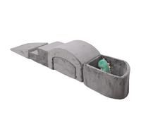 Luocute Set da Palestra per Bambini, in Morbida Schiuma da 7 Pezzi, con Cuscino per Scale a Sfera, Ad Quadrato, per Gattonare al Coperto e Sviluppo delle capacità Motorie