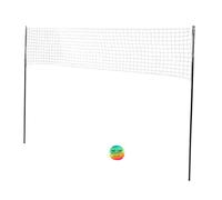 Luocute Set di Reti di Pallavolo Professionale Portatile, Completo con Pali di Supporto e Nastro Limite, una Facile Configurazione per il Gioco Sportivo per il Cortile della Spiaggia