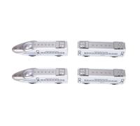Luocute Set di Treni Ferroviari Ad Alta velocità in Lega da 4 Pezzi, Treno Proiettile Pressofuso con Connettori Magnetici Locomotiva della Metropolitana Giocattolo per Bambini Dai 3 Anni (WHITE)