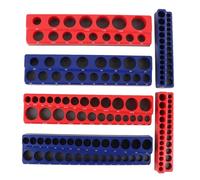 Luocute Set Organizer per Prese Magnetiche, Vassoio Porta Prese Magnetico da 6 Pezzi per unità da 1/4 Pollice 3/8 Pollice 1/2, Magneti Ad Alta Resistenza per Standard SAE e