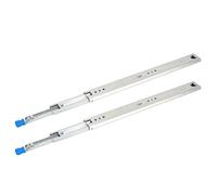Luocute Slide Cassetti per il Servizio Pesante, 1 Coppia di Cassetti 32 Pollici Slide 53 Mm Larghezza 3 Volte Punta di Bloccaggio a Estensione Completa con Blocco, Cuscinetto a Sfera