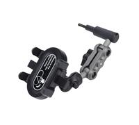 Luocute Supporto per Telefono da Auto per Maniglia a Colonna, Supporto per Telefono Cellulare Regolabile con Rotazione a 360° con Braccio in Metallo Antiurto, Adatto per Serbatoio 300 (4 Artiglio)