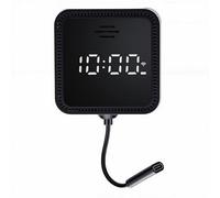 Luocute Telecamera WiFi per Finestra da 3 MP, Telecamera di Sicurezza per Interni Esterni Dual Band 2.4G 5G con Rilevamento Umano AI Visione Notturna a Colori Conversazione (BLACK)