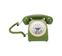Luocute Telefono Fisso Bluetooth con Ricevitore per la Casa (GREEN) | Design retrò con Vivavoce, Telefono da Scrivania Vintage con Chiamate in Vivavoce, Decorazioni per la Casa Classiche,