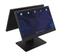 Luocute Terminal POS Elettronico del Registratore di Cassa da 15,6 Pollici con Base in Metallo per 11, BT5.2, WiFi, LAN, Porte USB per Supermercato, (Spina europea)