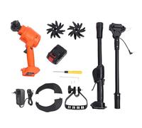 Luocute Terra Elettrica a Cordone, Design Leggero, Doppio Sicuro con Batteria 1,5 Ah e Carico Rapido per Aiuole, Orti, Prati (Spina europea)