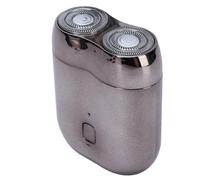 Luocute Terrimatore di Barba Elettrico per Uomini, 2.76x2.13in in Alluminio a Doppia Pala Magnetica Ricaricabile Ricaricabile Barba Portatile Ricarica per la per Viaggi in Argento,