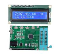 Luocute Tester Digitale per Circuiti Integrati TES200, Modulo di Controllo delle Porte Logiche IC Serie 74, 40 e 40, Misuratore di Circuiti Integrati 7-12 V CC, Display a LED, Tester IC