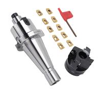 Luocute Thotochinterosi del Mulino, Supporto per Mulino Facciale con 10pcs Lame in Carbide APMT1604, Estensione Ad Alta velocità Extension NT40-FMB22 DE INDICABLE e Mulino di Faccia a