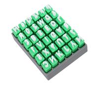 Luocute Timbri in Argilla, Set Completo di Lettere Maiuscole e Numeri per Decorazioni Personalizzate in Ceramica, con Scatola Portaoggetti per Artisti Principianti, Insegnanti e