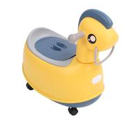 Luocute Toilette per Addestramento Vasino con Carrozza per in Legno, Toilette per Bambini Stabile e Carina con Colori Vivaci e Doppia funzionalità, per L'allenamento