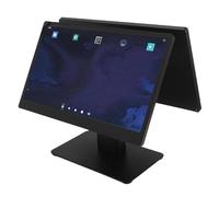 Luocute Touch Screen Terminal POS, Registrazione Cassa da 15,6 Pollici Elettronici con Supporto in Metallo per 11, BT5.2, WiFi, LAN, Porte USB, Jack per Cuffie, 2 GB di RAM+32 GB (Spina europea)