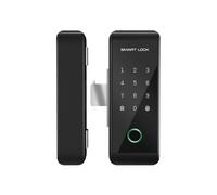 Luocute TY WIFI Smart Lock, Serratura per Porta D'ingresso Senza Chiave con Impronta Digitale con Telecomando App e Blocco Automatico, per Porta in Vetro, Metallo, Legno, Doppia Senza