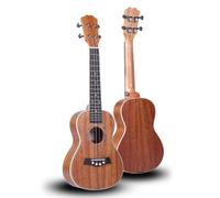 Luocute Ukulele da in Mogano Massiccio da 23 Pollici a 4 Corde | Tono Caldo Ed Equilibrato, Tastiera Liscia in Palissandro, Piroli Sigillati, Adatto a Bambini e Principianti