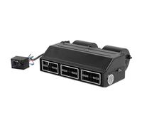 Luocute Unità di Assemblaggio del Dispositivo di Raffreddamento Sotto il Cruscotto, Kit Evaporatore Dell'aria Condizionata AC con 3 velocità del Flusso D'aria per Camion (24V 5.9A)