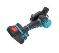 Luocute Utensile Taglio a Batteria, Mini Circolare 3 Pollici con Motore Brushless 19.000 Giri/min, 2 Lame e Copertura Antipolvere, per Taglio di Metallo, Legno e Plastica (Spina europea)