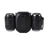 Luocute Ventile Portatili da 10000 MAh, Turbina Ad Alta velocità Turbina Dual Motors Ad Alta velocità MOTORI Ricaricabili Ricarica Personal Wedable Fans per Campeggio da Viaggio Outdoor