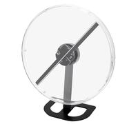 Luocute Ventola con Ologramma 3D, Risoluzione 32 Cm 2000x224 224 Chip LED Copertura Protettiva Trasparente per la Sicurezza dei Bambini, con App Mobile Controllo PC per Display (Spina europea)