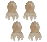 LUODAKA 4 strumenti per massaggio del cuoio capelluto, massaggiatore palmare per testa di polpo, 8 punti di agopuntura per rilassare testa e corpo, crescita dei capelli