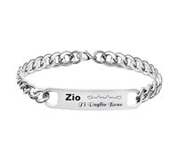 LUODAN Bracciale Regalo per Papà Ti Voglio Bene - Festa del Papà, Compleanno per Uomo, Zio, Nonno, Fratello, Padrino