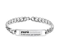 LUODAN Bracciale Regalo per Papà - Ti Voglio Bene - per Zio, Nonno, Fratello, Padrino