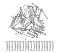 LUOEM Spilla Da Balìa 37Mm in Acciaio Inossidabile Con Barra Di Sicurezza Posteriore Set Da 50 Pezzi Per Progetti Creativi E Accessori Moda Donna