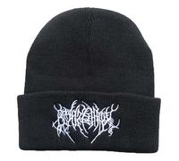 LUOFANG Cappello a Cuffia Lavorato a Maglia per Donna Cappello con Teschio Ricamato Cappello Jacquard all'Uncinetto a Mano Donna Uomo Copricapo Sportivo Caldo Unisex