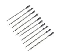 LUOFANG Ricariche per Penne in Metallo da 10 Pezzi Ricariche di Inchiostro Blu Nero Ricariche per Penne a Sfera di Ricambio da 115 mm Ricarica per Penna con Punta da 1 mm