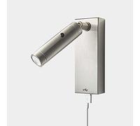 LUOFDCLDDD Wall Lampadjustable Led Sconce Parete Lampada da Parete Moderna, Camera da Letto Faretto da Parete Comodino con Interruttore, Porta Di Ricarica Usb, Lampade a Parete Moderna per Salotto Stu