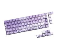 LUOFENG 64/74Keys Keycaps Set Side Print Roses Backlit Keycap per 60 61 63 64 65 67 68 Tastiere Meccaniche