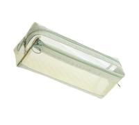 LUOFENG Astuccio in rete trasparente a doppio strato per penne, portapenne, organizer per penne, borsa da viaggio per trucchi