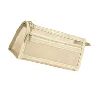 LUOFENG Astuccio trasparente a doppio strato in rete a rete borsa a rete borsa per penne di grande capacità per il rientro a scuola forniture per ragazza