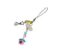 LUOFENG Bella stella nuvola casa perline portachiavi per telefono borsa accessori