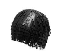 LUOFENG Berretto unisex sottocultura, con nappe in poliuretano, moderno, nero, berretti, taglia M (58 cm), per gli appassionati di sottocultura, unisex per adulti, vedere immagine, 6 3/4-7 1/8