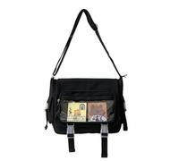 LUOFENG Borse a tracolla per ragazze delle scuole superiori giapponesi Borsa per libri in nylon Borse trasparenti Itabag Borse da donna Borse a tracolla JK Bag