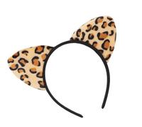 LUOFENG Cerchietto per capelli con orecchie da gattino, accessorio per foto, cerchietto per capelli peloso, fascia per feste divertenti per festival musicali