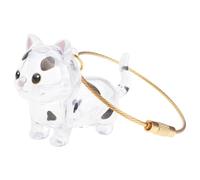 LUOFENG Ciondolo portatile per riporre i peli di animali domestici, design a forma di gattino, collezionista di capelli per proprietari di gatti, regalo facile da collezione