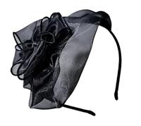 LUOFENG Copricapo fascinator da donna con fiore accessorio per capelli, decorazione per capelli, per feste, matrimoni, eventi