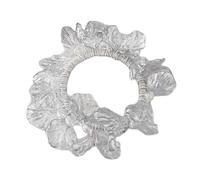 LUOFENG Elegante cravatta per capelli con perle di conchiglia, da donna, morbida fascia elastica per coda di cavallo, per uso quotidiano e occasioni speciali