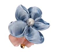 LUOFENG Elegante fiore perle cravatta per capelli per le donne comodo ed elegante tessuto elastico fiore scrunchies corda per capelli Decors