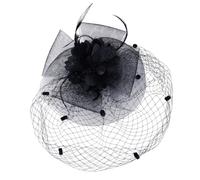 LUOFENG Elegante velo in rete per cappello da donna, accessorio per capelli comodo, per matrimoni, feste, eventi formali