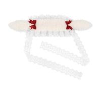 LUOFENG Fasce per capelli da coniglio con archi per cosplay orecchie da coniglio fasce per capelli bianche copricapo trucco cosplay fasce per capelli festa di compleanno